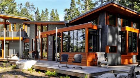 mid century corrugated metal house|Metal House Plans .